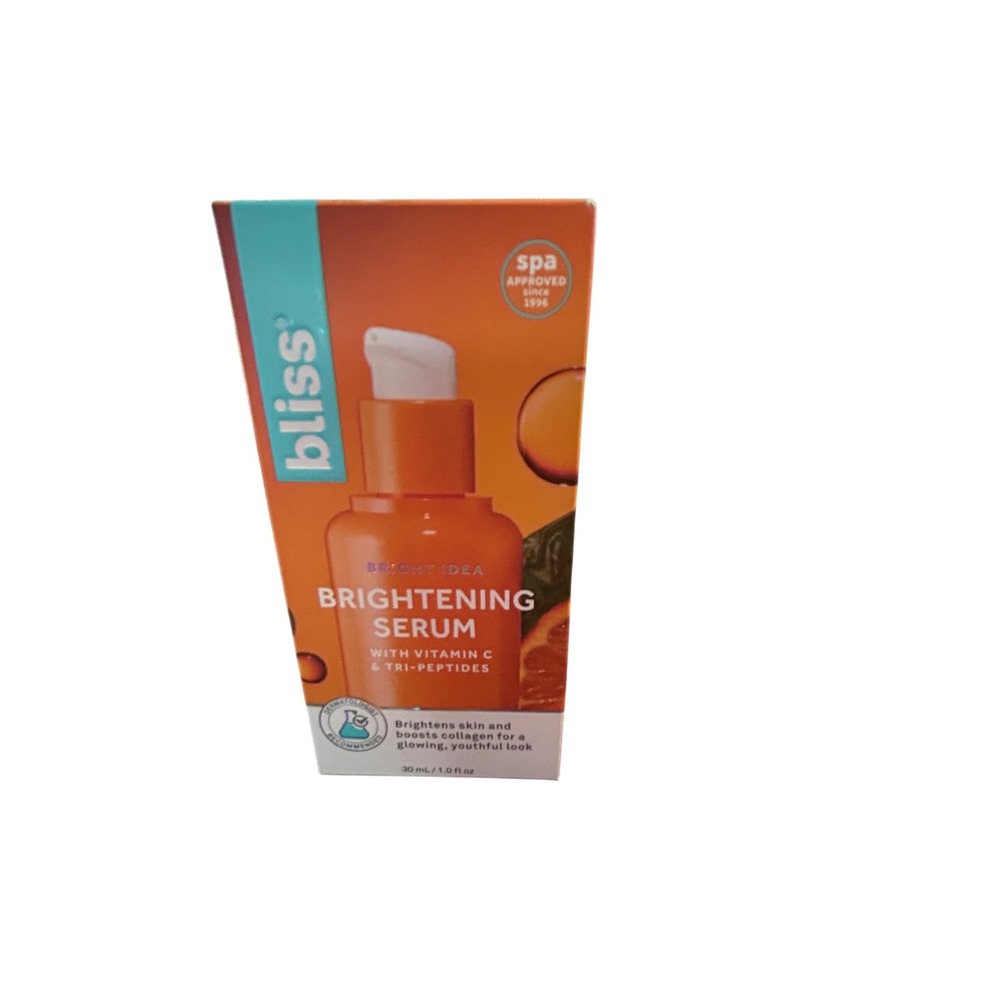 Bliss Bright Idea Brightening Serum Vitamin C Tri-Peptides‎ 1.0oz NIB